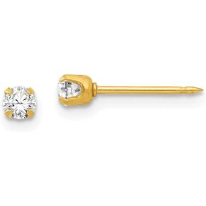 Inverness 24k Plated April Crystal Birthstone Earrings in Saudi Arabia