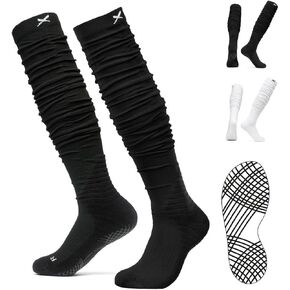 Lux DualGrip™ Scrunch Football Socks - Long Football Socks - Grip Football Socks - Long Padded Sport Socks for Men & Boys in Saudi Arabia