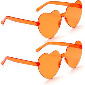 Hoosmoon Bachelorette Sunglasses Orange Sunglasses Heart Shaped Sunglasses Heart Sunglasses for Women Disco Accessories Women Funny Womens Sunglasses Bulk Halloween Decorations Festival in Saudi Arabia