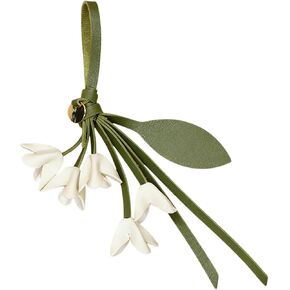 1 Piece Leather Flower Bag Charm, Decorative 10 Inch Osmanthus Design Leaf Flower Keychain in Saudi Arabia