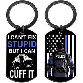 Aisity Police Officer Gifts for Men Cool Police Stuff Keychain for Policeman Officers Law Enforcement Gift Sheriff Academy Graduation Birthday Gift for Boyfriend Husband in Saudi Arabia