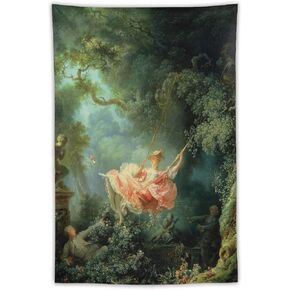 جان أونور Fragonard The Swing لوحة فنية شهيرة عالميًا، صورة مطبوعة، لوحة فنية جدارية من البوليستر، هدية ديكور منزلي، 40 بوصة × 60 بوصة in Kuwait