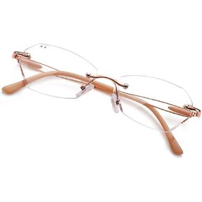 TERAISE Trendy Rimless Reading Glasses for Women, Stylish Blue Light Blocking Computer Reader, Clear Lens Comfortable in Saudi Arabia