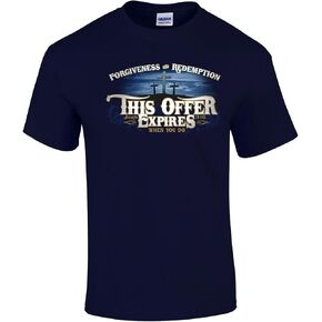 Twice Born Christian Faith Graphic T-Shirt, (This Offer Expires), Religious, Jesus, Bible Believing Apparel, for Men & Women in Saudi Arabia