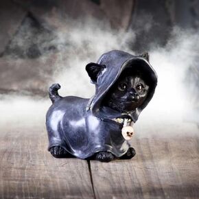 Realistic Black Cat Figurine- Gothic Candle Holders -Resin Miniature Kitty Statue – Cat Decor for Desk Shelf or Pet Memorial Gift for Cat Lovers in Saudi Arabia