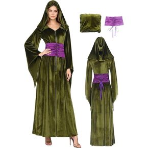 Princess Costume Dress Belt Women Outfits Queen Cosplay Green Outfit Accessories Adult in Saudi Arabia