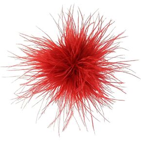 Dainty Feather Flower Large Brooch Pin for Women Men, Oversized Dainty Floral Design Lapel Pin for Suit Dress Shawl Wedding Party Banquet 170mm in Saudi Arabia