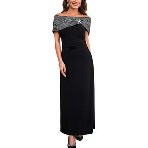 Women's Off The Shoulder Formal Dress Sleeveless Slim Formal Wedding Guest Evening Dresses,Summer Party Dresses in Saudi Arabia