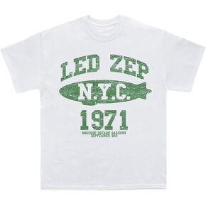 Led Zeppelin Unisex Adult Official Merch 1971 NYC Green Blimp in Saudi Arabia