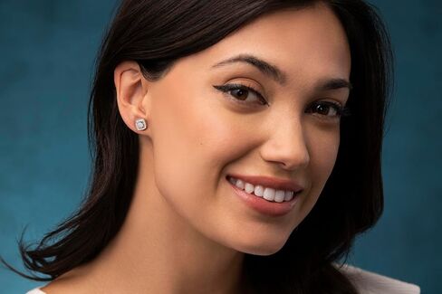 NATALIA DRAKE 1/4 Cttw Square Diamond Earrings Studs for Women in Rhodium Plated 925 Sterling Silver Color H-I/Clarity I2-I3 in Kuwait