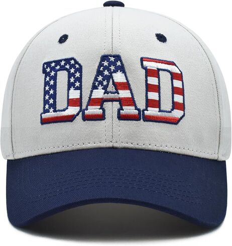 Dad Hat for Men, Adjustable Snapback Daddy Two Tone Baseball Cap, Fathers Day Birthday Gifts from Daughter Son in Saudi Arabia