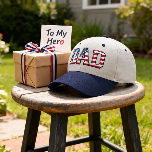 Dad Hat for Men, Adjustable Snapback Daddy Two Tone Baseball Cap, Fathers Day Birthday Gifts from Daughter Son in Saudi Arabia