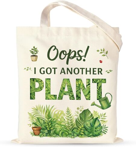 Plant Lover Gifts for Women - Gardening Bag for Women Girls Friends Birthday, Garden Tote Gifts for Mom Grandma Gardeners, Mothers Day Gardening Gift Canvas Tote Bag, Plant Gift for Plants Lovers in Saudi Arabia