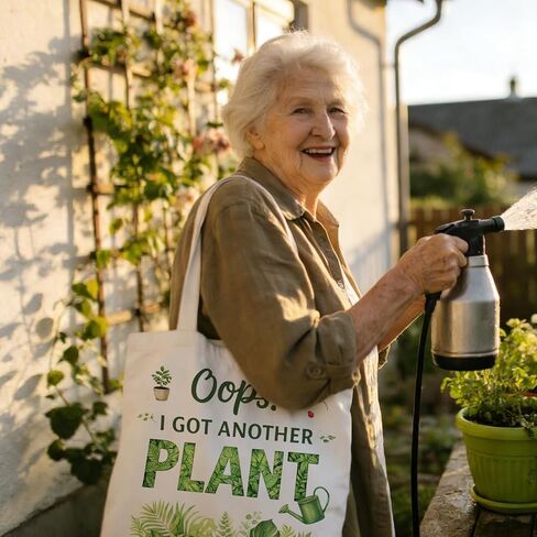 Plant Lover Gifts for Women - Gardening Bag for Women Girls Friends Birthday, Garden Tote Gifts for Mom Grandma Gardeners, Mothers Day Gardening Gift Canvas Tote Bag, Plant Gift for Plants Lovers in Saudi Arabia