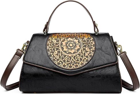 CORIOS Elegant Shoulder Bag PU Leather Handbag for Women Waterproof Top-handle Bag Ladies Crossbody Bag Small Satchel Bag in Kuwait
