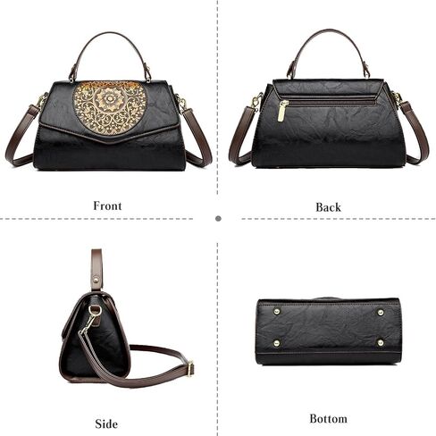 CORIOS Elegant Shoulder Bag PU Leather Handbag for Women Waterproof Top-handle Bag Ladies Crossbody Bag Small Satchel Bag in Kuwait