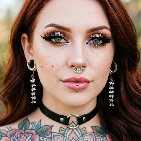 LADEMAYH 3 Pairs DIY Ear Dangle Gauges with Free Jump Rings, 316L Surgical Stainless Steel Saddle Plugs Tunnels, Men Women Ear Stretching Jewelry, 2g-1 3/16" (6mm-30mm) in Kuwait