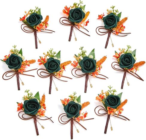 مجموعة Serwalin White Corsage and Boutonniere، مجموعة صدار معصم وعروة صناعية من الورد الاصطناعي لحفلة موسيقية، وحفلات العودة للوطن، وحفلات الزفاف، وحفلات الذكرى السنوية، وحفلات التخرج، وإكسسوارات الزهور in Kuwait