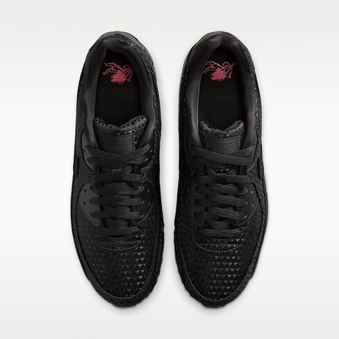 حذاء Nike Air Max 90 Premium Valentine’s Day للرجال (أسود/أحمر جامعي/أسود) in Kuwait