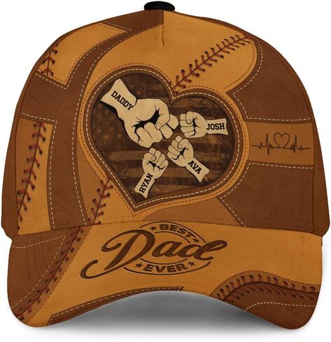 Personalized Best Dad Ever Hat, Custom Baseball Cap, Dad Hats for Men, Daddy Hat, Fathers Day Hats Customized in Saudi Arabia