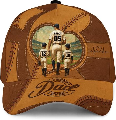 Personalized Best Dad Ever Hat, Custom Baseball Cap, Dad Hats for Men, Daddy Hat, Fathers Day Hats Customized in Saudi Arabia