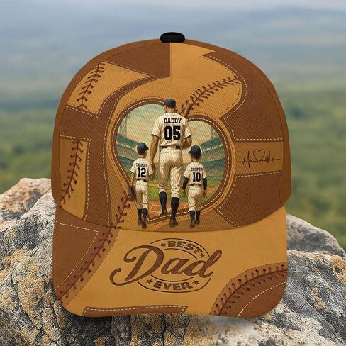 Personalized Best Dad Ever Hat, Custom Baseball Cap, Dad Hats for Men, Daddy Hat, Fathers Day Hats Customized in Saudi Arabia