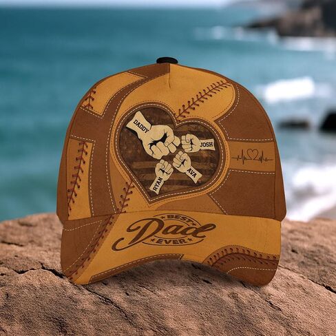 Personalized Best Dad Ever Hat, Custom Baseball Cap, Dad Hats for Men, Daddy Hat, Fathers Day Hats Customized in Saudi Arabia