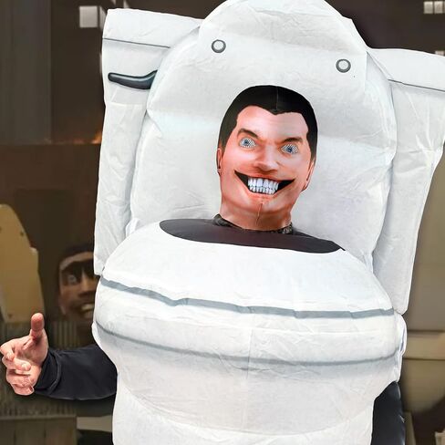 Rubies Skibidi Toilet: Skibidi Toilet Inflatable Costume for Adults, Men's One Size in Kuwait