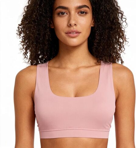 Women's 100% Merino Wool Sports Bra, Soft Seamless Yoga Bra for Workout, Hiking, and Daily Wear. in Saudi Arabia
