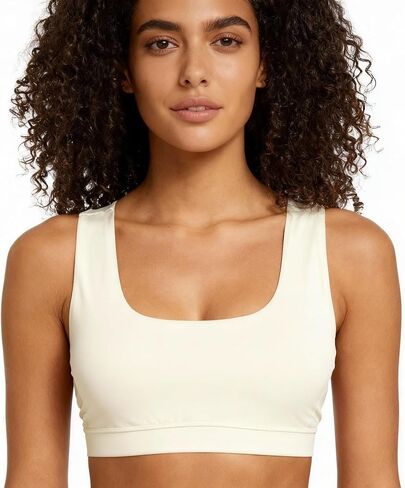 Women's 100% Merino Wool Sports Bra, Soft Seamless Yoga Bra for Workout, Hiking, and Daily Wear. in Saudi Arabia
