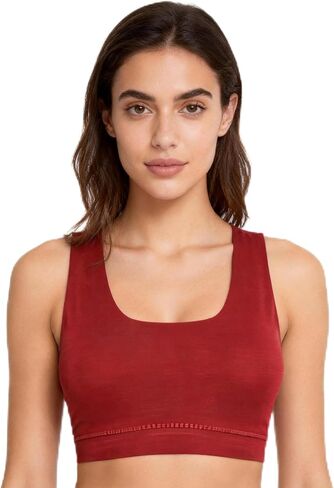 Women's 100% Merino Wool Sports Bra, Soft Seamless Yoga Bra for Workout, Hiking, and Daily Wear. in Saudi Arabia