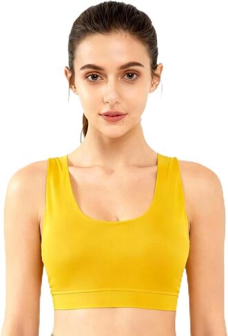Women's 100% Merino Wool Sports Bra, Soft Seamless Yoga Bra for Workout, Hiking, and Daily Wear. in Saudi Arabia