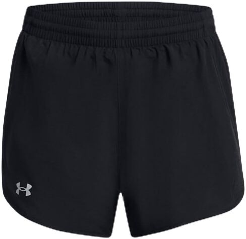 Under Armour Fly By 2-in-1 Shorts أسود/أسود/عاكس MD (الولايات المتحدة 8-10) in Kuwait