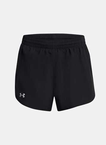 Under Armour Fly By 2-in-1 Shorts أسود/أسود/عاكس MD (الولايات المتحدة 8-10) in Kuwait