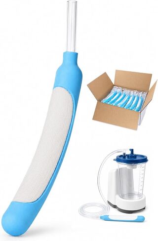 30-Pack Female External Catheter for Bedside Urine Collection, Non-Invasive External Urine Management Supply, Individually Packed Daily Refill, Designed for Standard Suction Setups in Kuwait