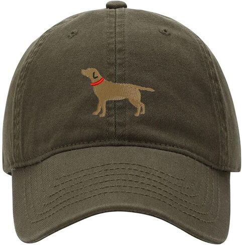 Baseball Cap for Men Women Chocolate Lab Dog - 01 Embroidered Washed Cotton Dad Hat Baseball Caps in Saudi Arabia