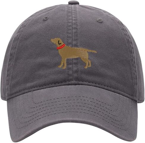 Baseball Cap for Men Women Chocolate Lab Dog - 01 Embroidered Washed Cotton Dad Hat Baseball Caps in Saudi Arabia