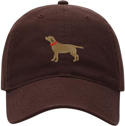 Baseball Cap for Men Women Chocolate Lab Dog - 01 Embroidered Washed Cotton Dad Hat Baseball Caps in Saudi Arabia