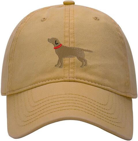 Baseball Cap for Men Women Chocolate Lab Dog - 01 Embroidered Washed Cotton Dad Hat Baseball Caps in Saudi Arabia