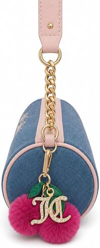 Juicy Couture Sweet Tea Party Barrel Shoulder Bag, 9.5" W x 4" H x 4" D in Kuwait