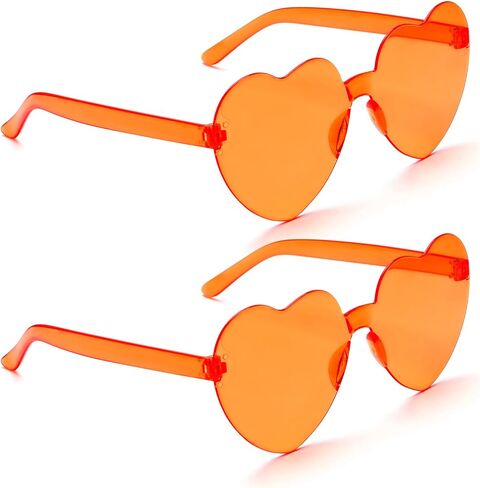 Hoosmoon Bachelorette Sunglasses Orange Sunglasses Heart Shaped Sunglasses Heart Sunglasses for Women Disco Accessories Women Funny Womens Sunglasses Bulk Halloween Decorations Festival in Saudi Arabia