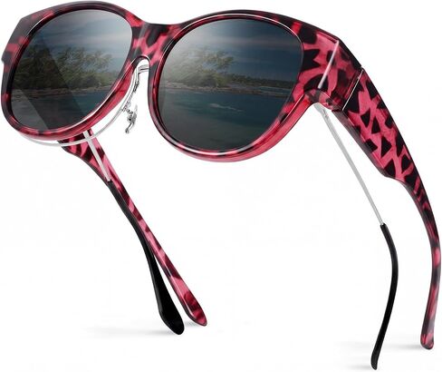 Hifot Polarized Fit Over Glasses Sunglasses for Women Men,Trendy Sunglasses Over Glasses Women Men With UV400 Protection in Saudi Arabia