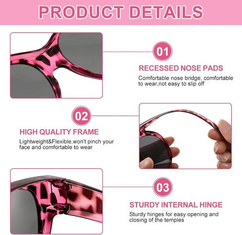 Hifot Polarized Fit Over Glasses Sunglasses for Women Men,Trendy Sunglasses Over Glasses Women Men With UV400 Protection in Saudi Arabia