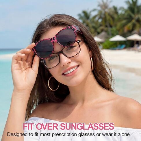 Hifot Polarized Fit Over Glasses Sunglasses for Women Men,Trendy Sunglasses Over Glasses Women Men With UV400 Protection in Saudi Arabia