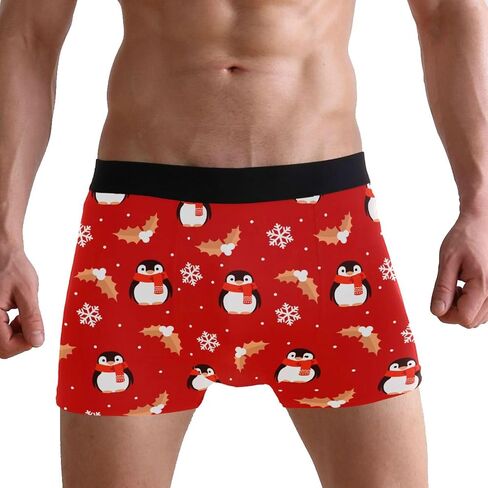 Shark Otter Frog Mens Boxer Briefs Underwear Breathable Stretch Boxer Trunk with Pouch S-XXL in Saudi Arabia