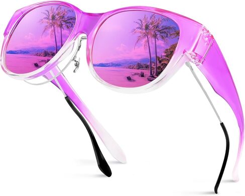 Hifot Polarized Fit Over Glasses Sunglasses for Women Men,Trendy Sunglasses Over Glasses Women Men With UV400 Protection in Saudi Arabia