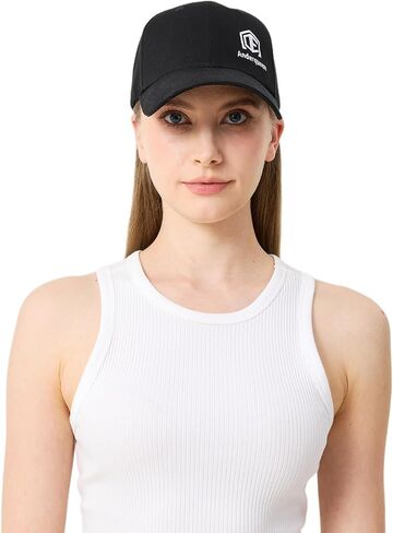 Black Baseball Caps 100% Cotton Hats for Men & Women Adjustable Strapback with Antique Brass Metal Buckle in Saudi Arabia