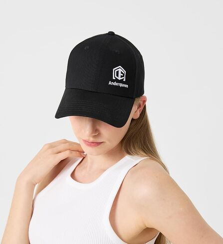 Black Baseball Caps 100% Cotton Hats for Men & Women Adjustable Strapback with Antique Brass Metal Buckle in Saudi Arabia