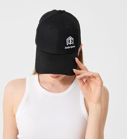 Black Baseball Caps 100% Cotton Hats for Men & Women Adjustable Strapback with Antique Brass Metal Buckle in Saudi Arabia
