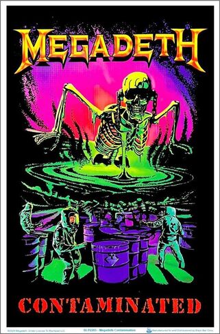 Scorpio Posters Megadeth - Contamination Blacklight Poster 23" x 35" in Saudi Arabia